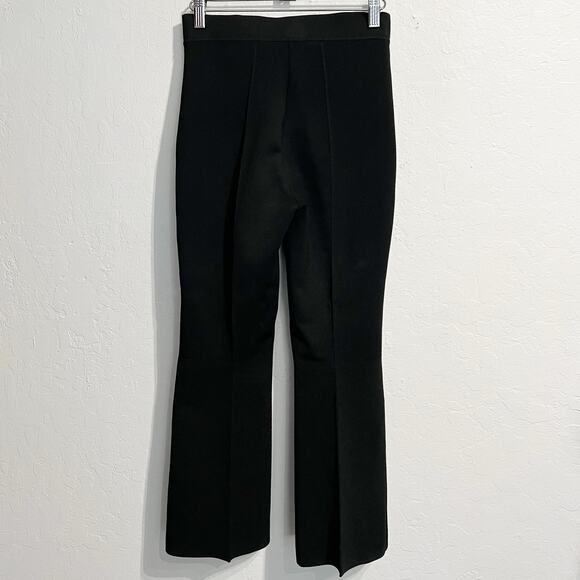ALC Pants Womens XS Brooklyn Sweater Knit Rayon Pull On Cropped Bootcut Black - Picture 6 of 8